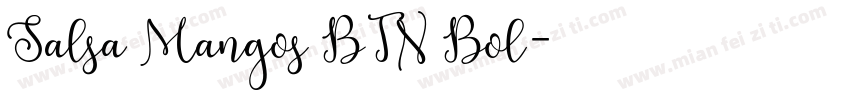 Salsa Mangos BTN Bol字体转换